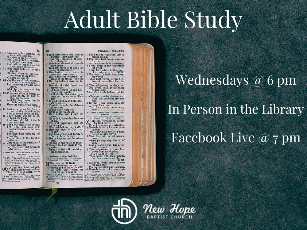 Adult Bible Study in person